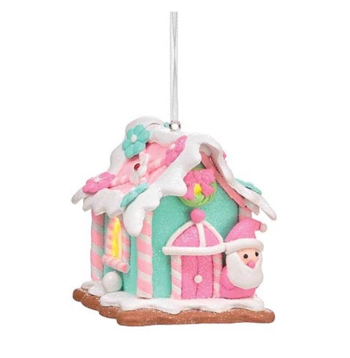 Gingerbread House Ornaments Ornament Burton and Burton Pink and Green 