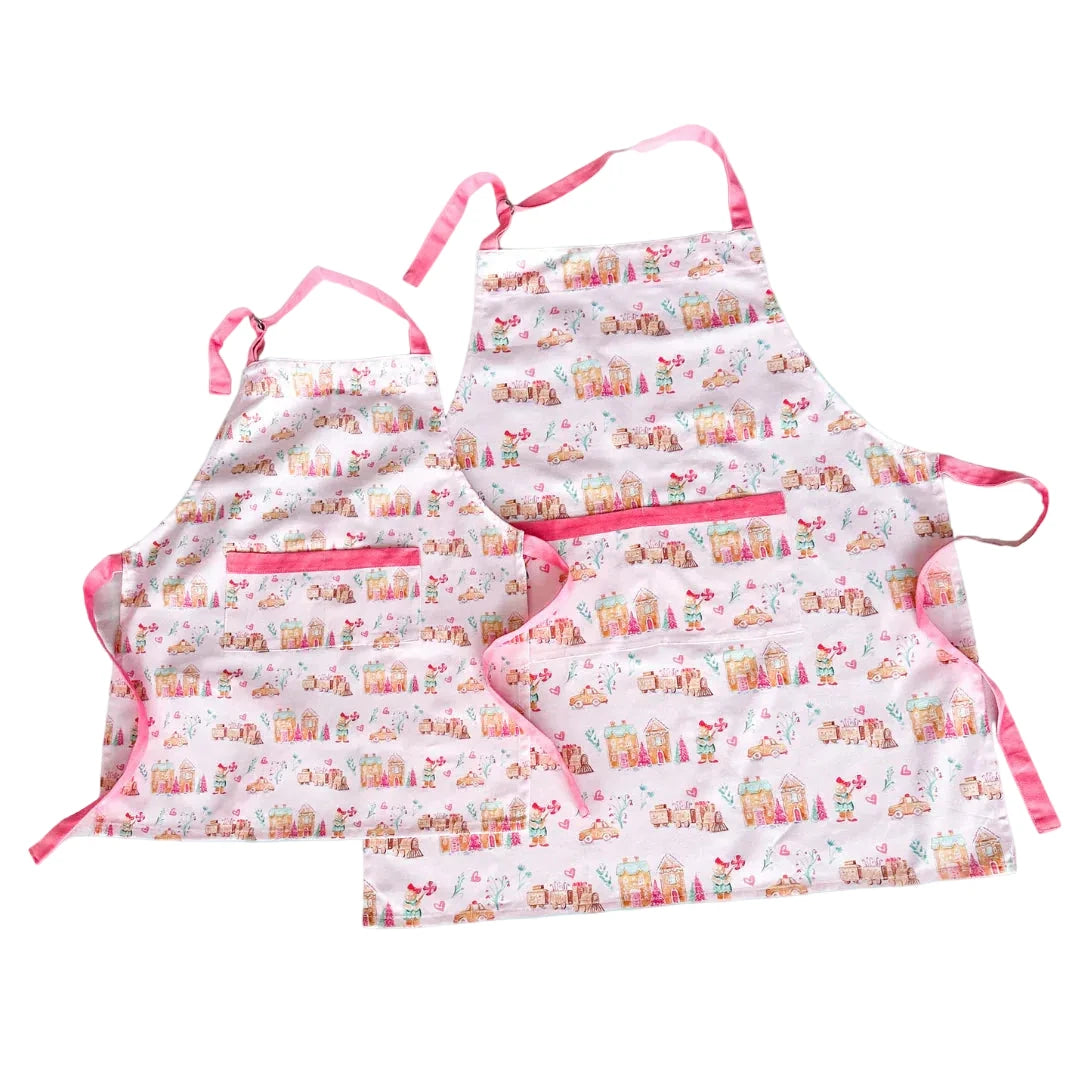 Gingerbread Village Apron - Mommy and Me Apron Taylor Paladino 