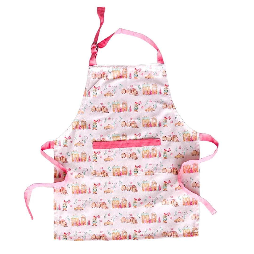 Gingerbread Village Apron - Mommy and Me Apron Taylor Paladino Children 