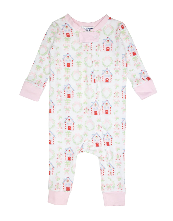 Gingerbread Zipper Pajamas Girl Pajamas Ishtex 