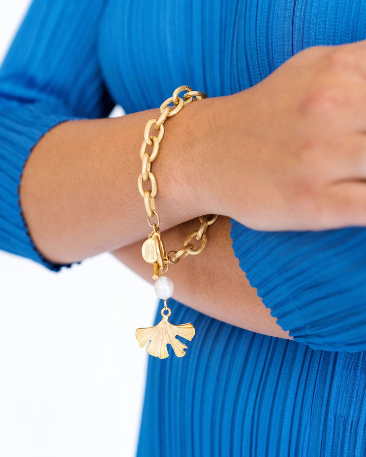 Ginkgo Toggle Bracelet Womens Bracelet Susan Shaw 