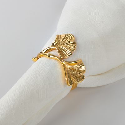 Ginko Napkin Ring Napkin Rings Saro 