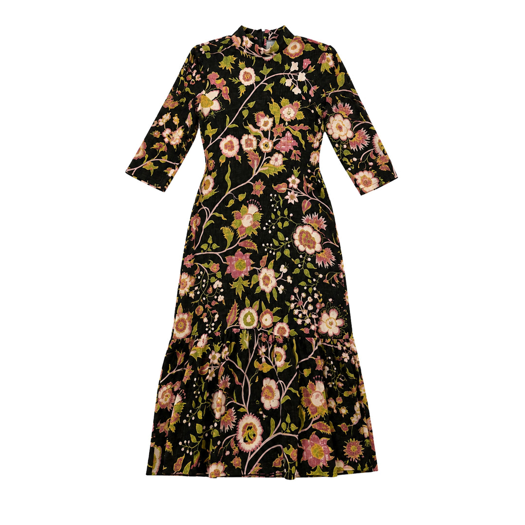 Ginny Midi Dress - Veranda Floral Womens Dress Spartina 