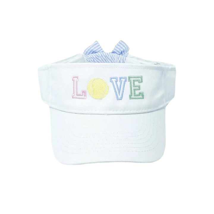Girl Bow Visor - LOVE Girl Hat Bits & Bows 