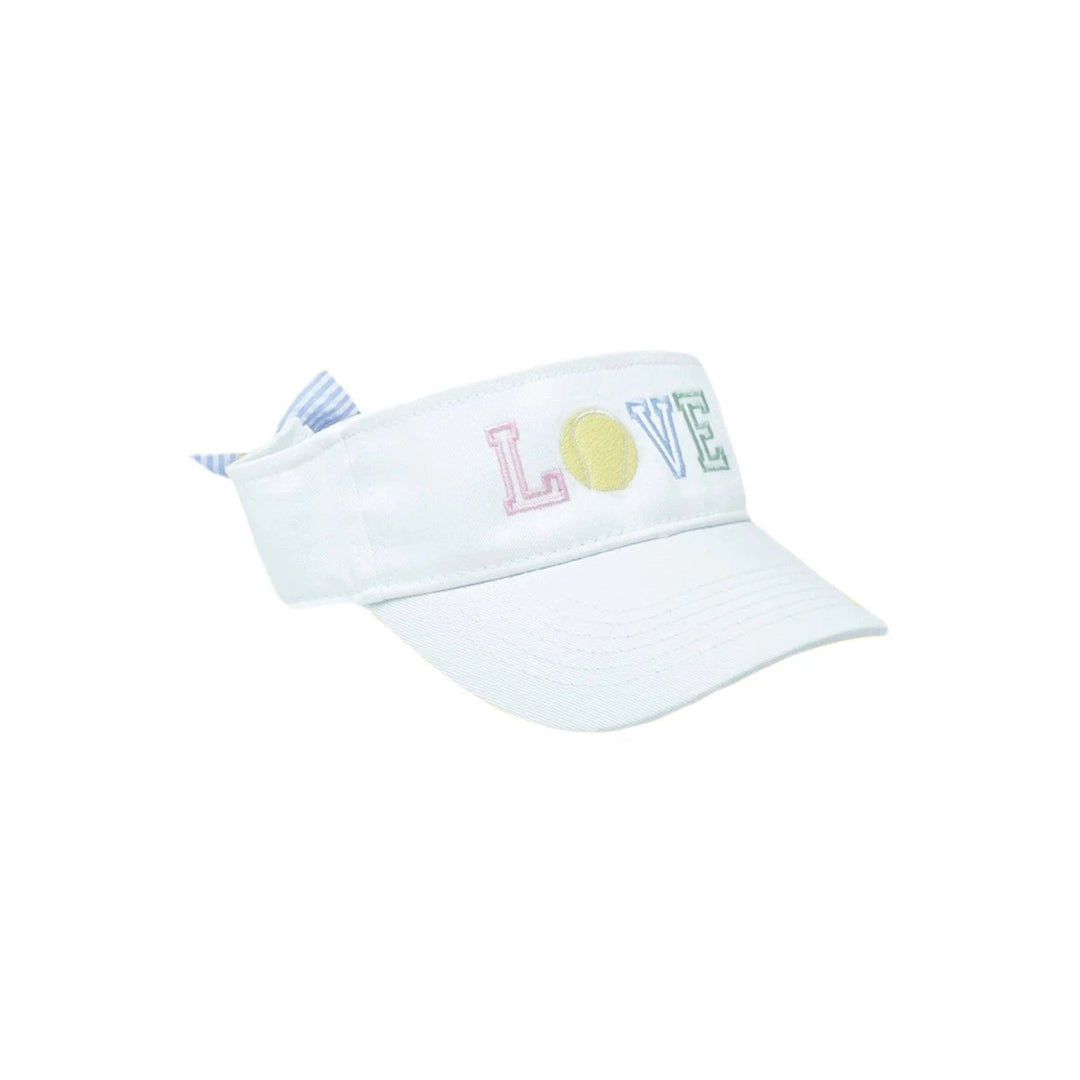 Girl Bow Visor - LOVE Girl Hat Bits & Bows 