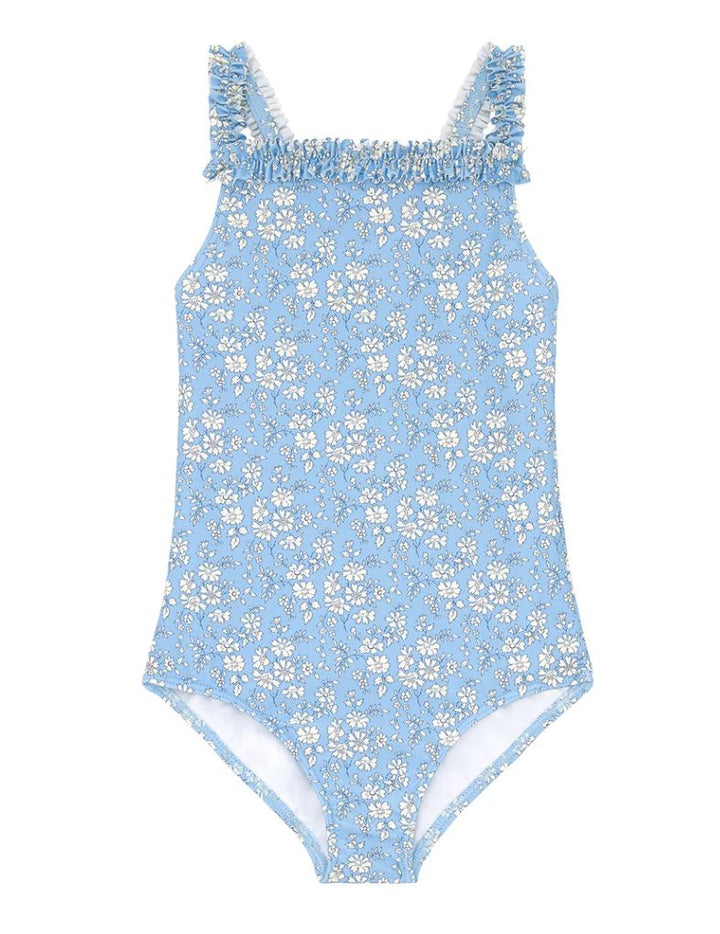 Girls Capel Ruched Strap One Piece Girl Bathing Suit Minnow 
