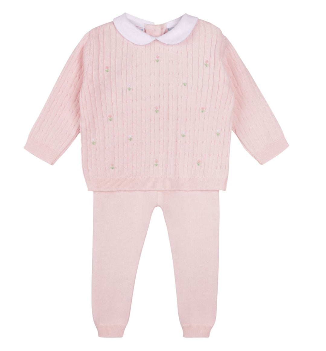 Girls Peter Pan Cable Knit Set Girl Set Feltman Brothers 