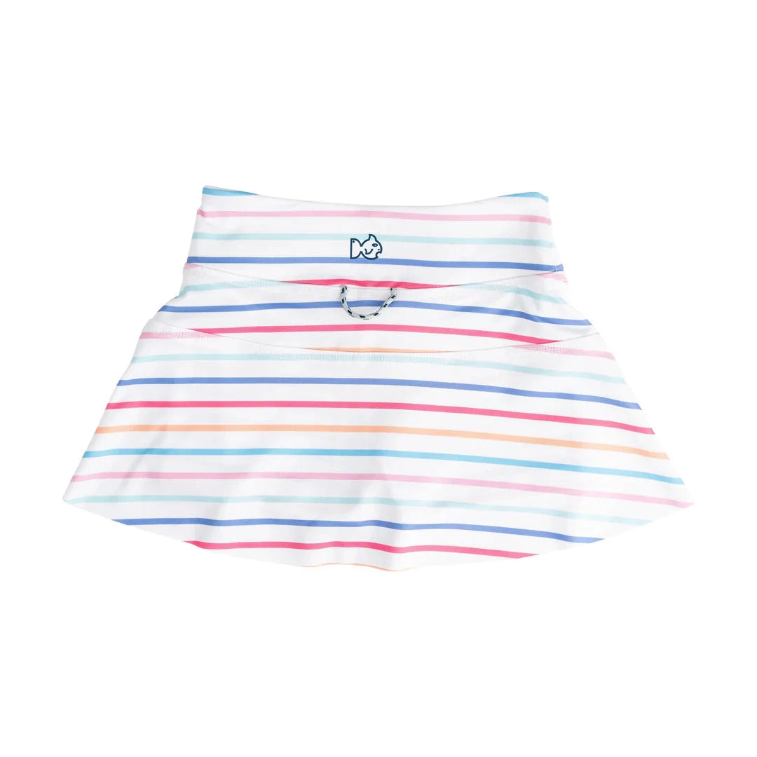 Girls' Tennis Twirl Skort - Sun Kissed Stripe Girl Skirt Prodoh 