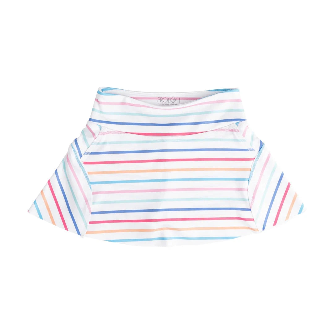 Girls' Tennis Twirl Skort - Sun Kissed Stripe Girl Skirt Prodoh 