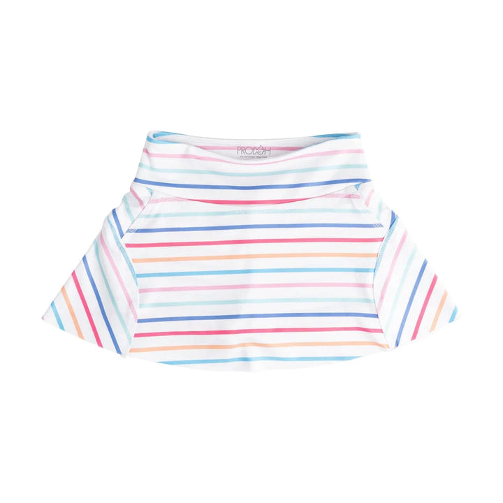 Girls' Tennis Twirl Skort - Sun Kissed Stripe Girl Skirt Prodoh 