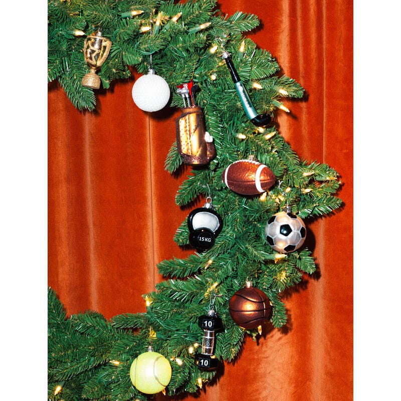 Glass Brown Golf Bag Ornament Christmas Ornament Vondels 