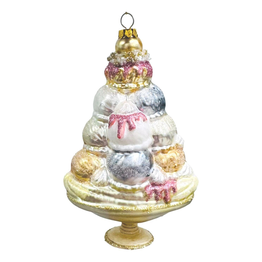 Glass Cake Stack Ornament Christmas Ornament Shishi 