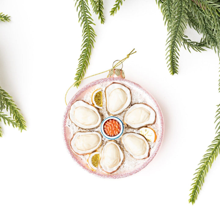 Glass Ornament - Oysters Ornament 8 Oak Lane 