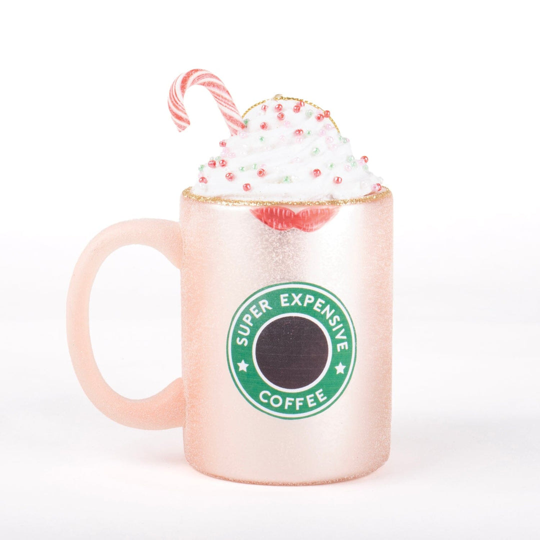 Glass Ornament - Peppermint Coffee Ornament 8 Oak Lane 