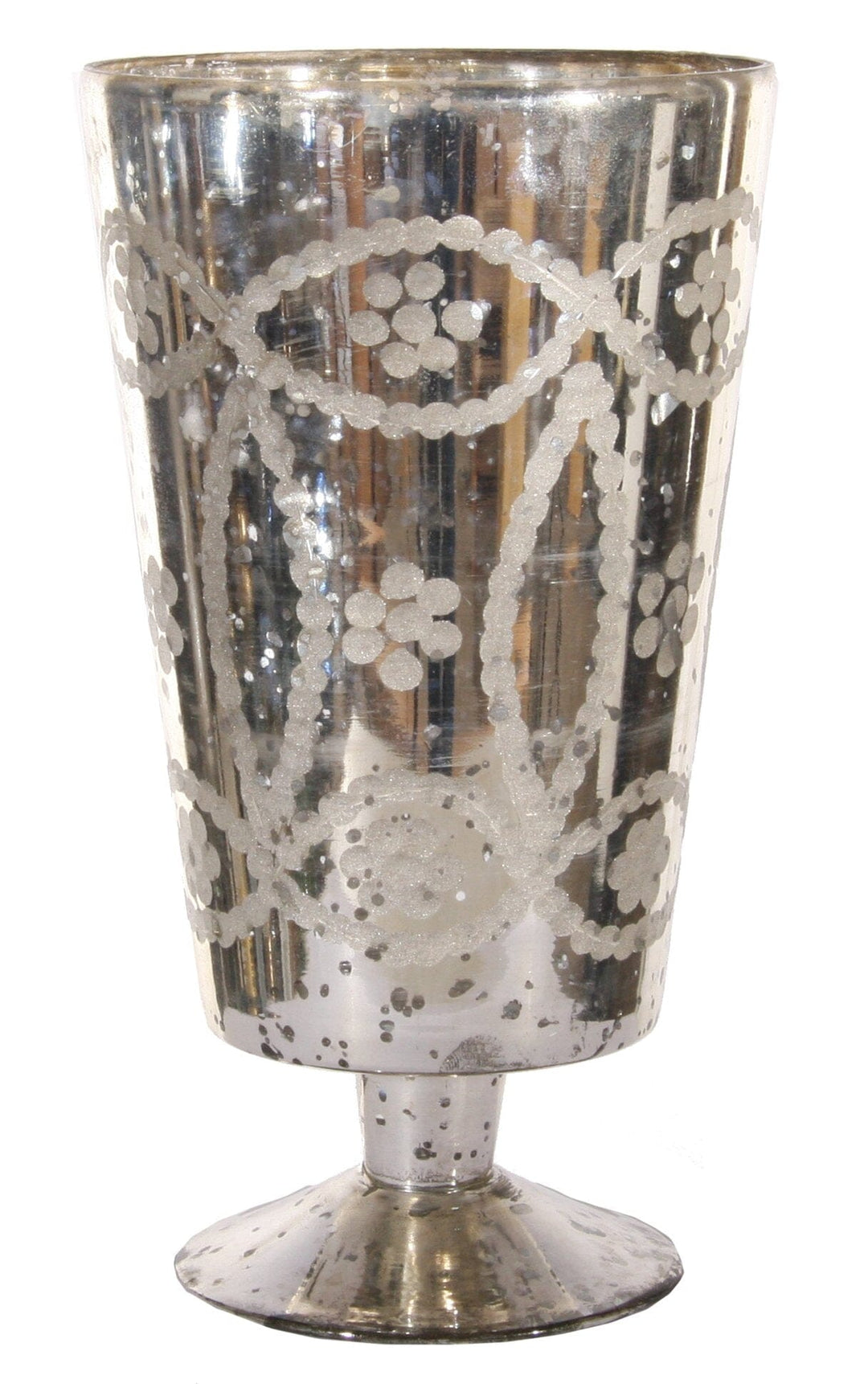 Glass Pot Engraved Silver Vase Shishi 