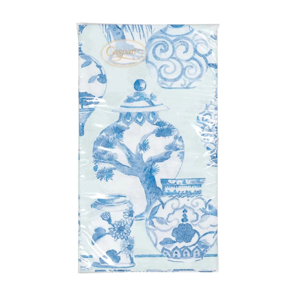 Glazed Porcelain Celadon Guest Towel Napkins Guest Towels Caspari 