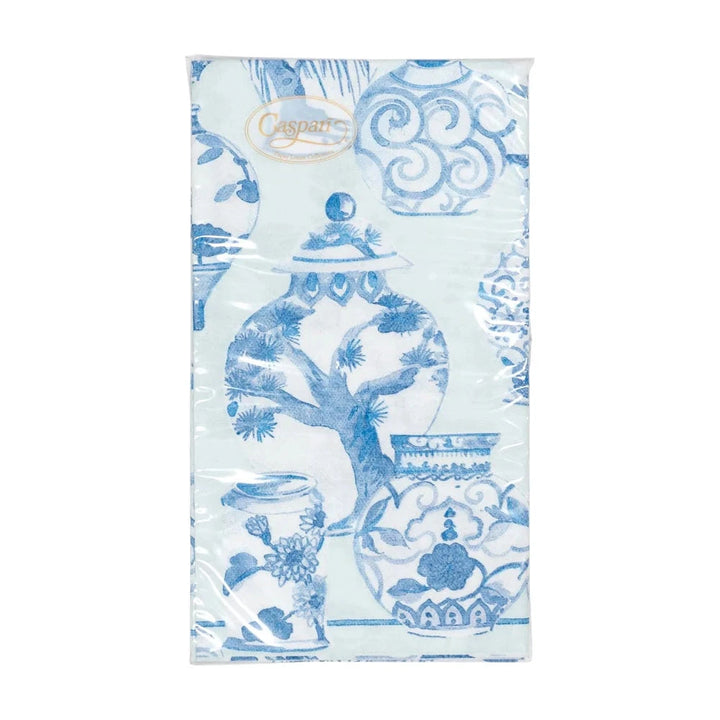 Glazed Porcelain Celadon Guest Towel Napkins Guest Towels Caspari 
