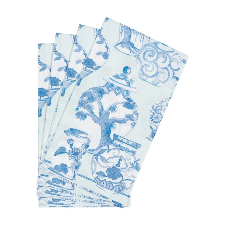 Glazed Porcelain Celadon Guest Towel Napkins Guest Towels Caspari 