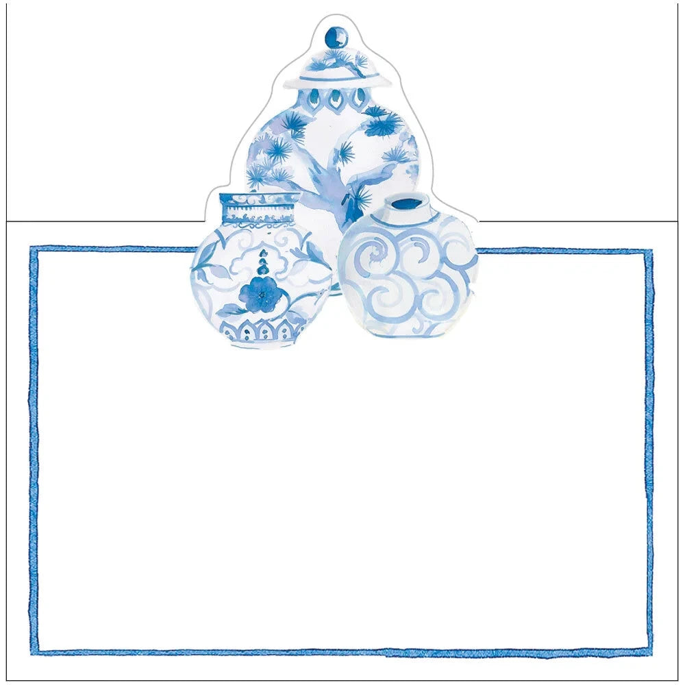 Glazed Porcelain Place Cards Stationery Caspari 