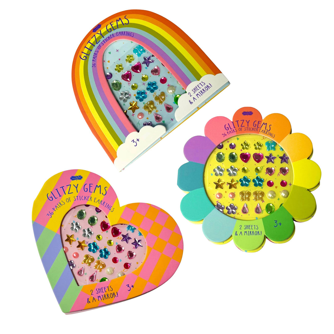 Glitzy Gems Stick-On Earrings Girl Earrings MudPie 