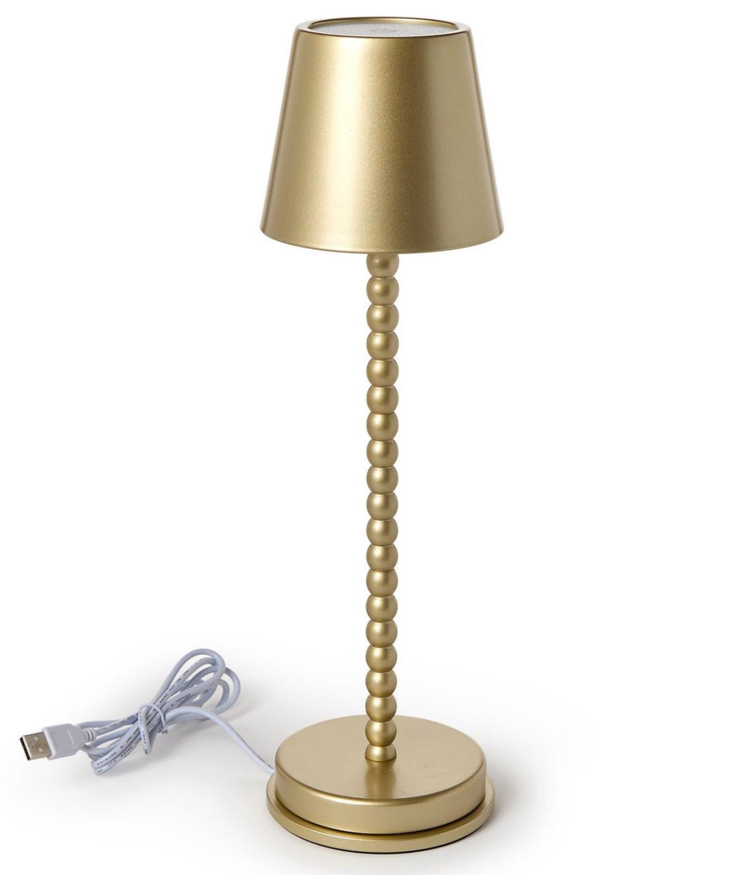 Gold Beaded Table Lamp Lamp Two's Company 