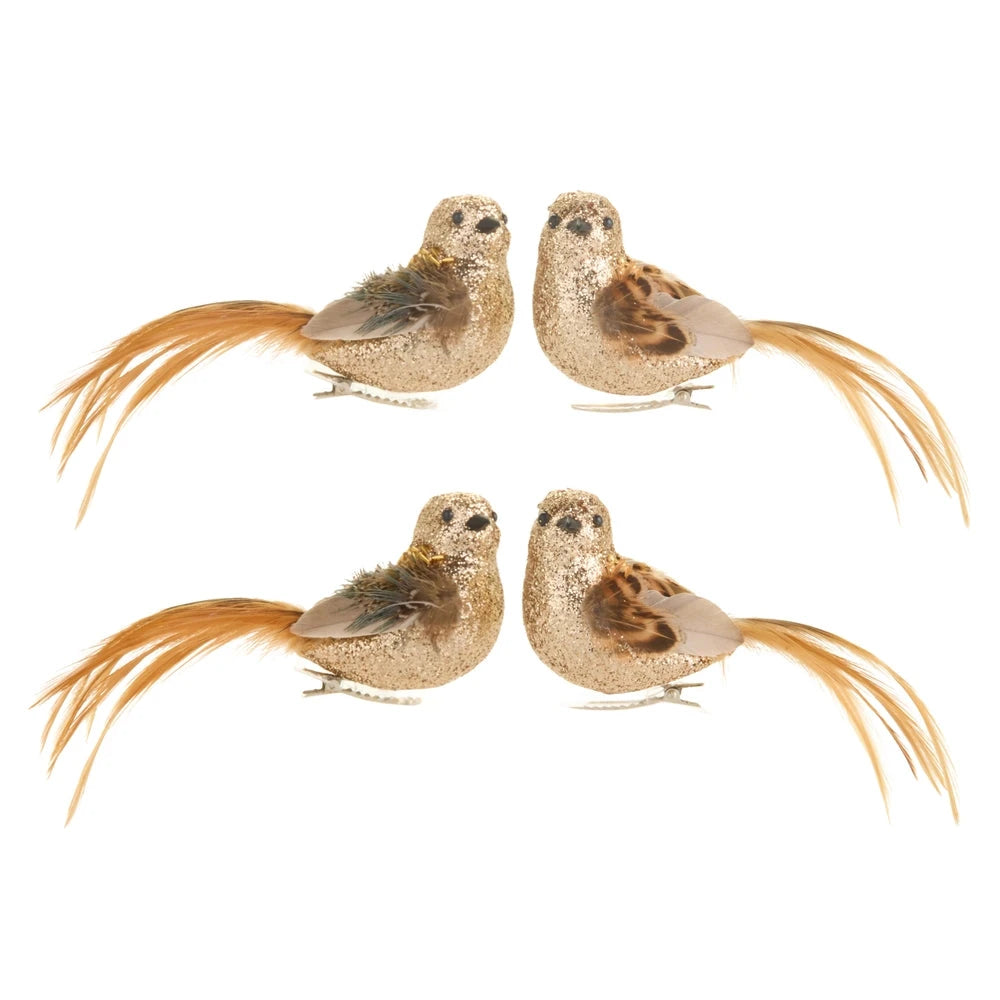 Gold Bird Clip On Ornament Christmas Ornament RAZ 