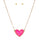 Gold Flake Heart Pendant Necklace and Stud Set Girl Necklace Golden Stella 