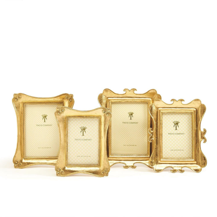 Gold Leaf Photo Frame Picture Frames Two's Company 