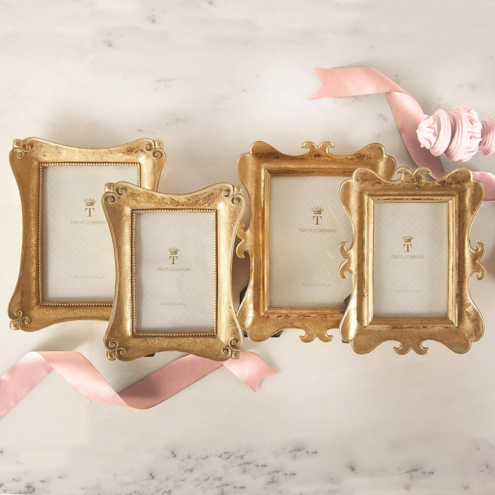 Gold Leaf Photo Frame Picture Frames Two's Company 