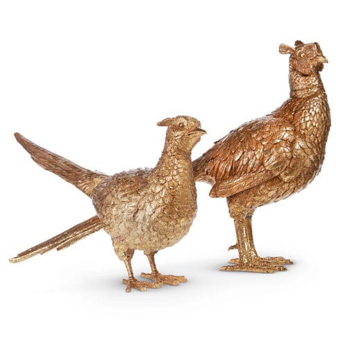 Gold Resin Pheasant Fall Decor RAZ 