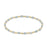 Gold Sincerity Pattern 3mm Bead Bracelet - Gemstones Womens Bracelet ENewton Aquamarine 