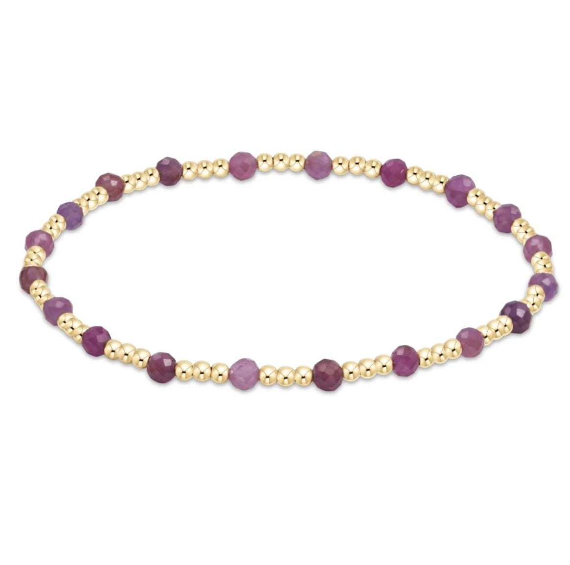 EXTENDS-GREEN ONYX 3MM GOLD SINCERITY PATTERN BRACELET main image 0