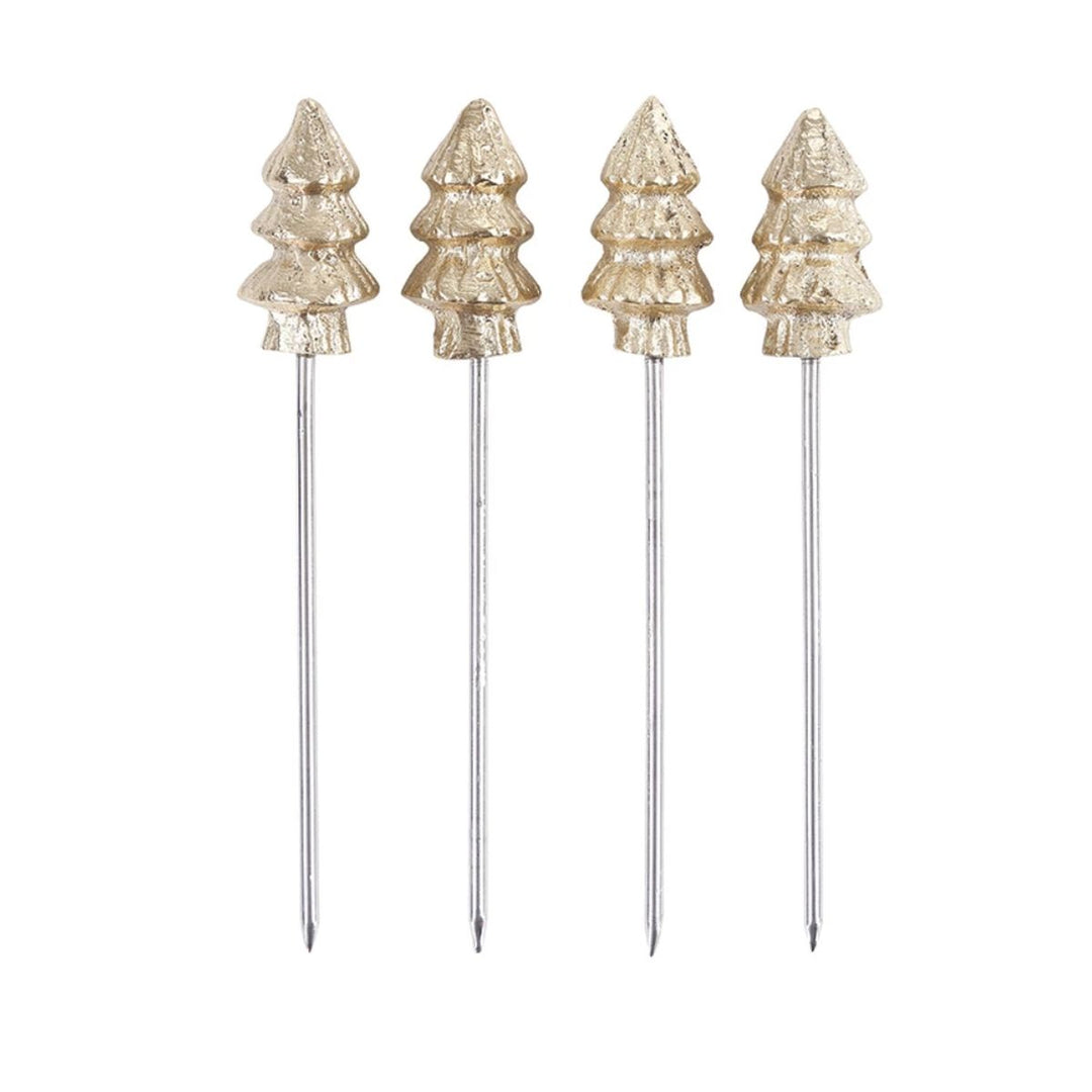 Gold Tree Appetizer Picks Toothpicks Creative Brands - Santa Barbara Design Studio 