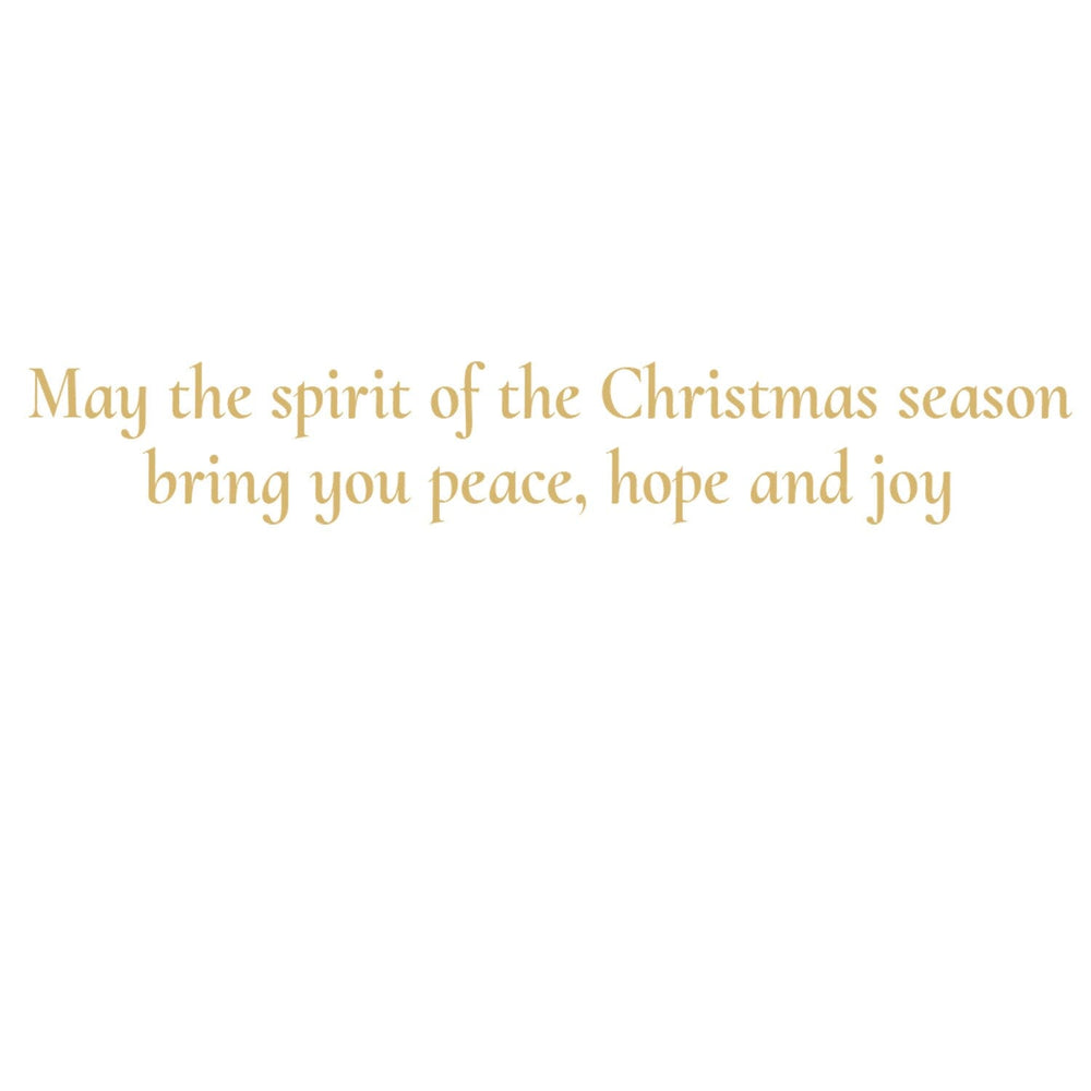 Golden Angel Nativity Small Boxed Christmas Cards - 15 Count Greeting Card Caspari 