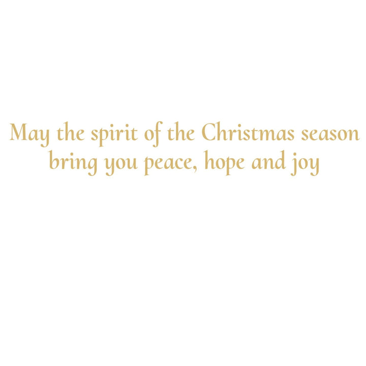 Golden Angel Nativity Small Boxed Christmas Cards - 15 Count Greeting Card Caspari 