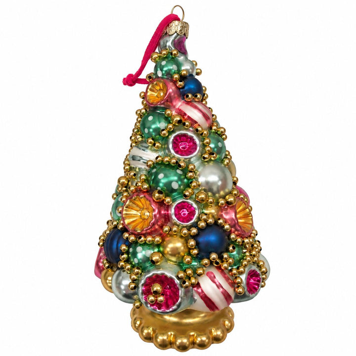 Golden Grandeur Tree Glass Ornament Christmas Ornament Park Hill 