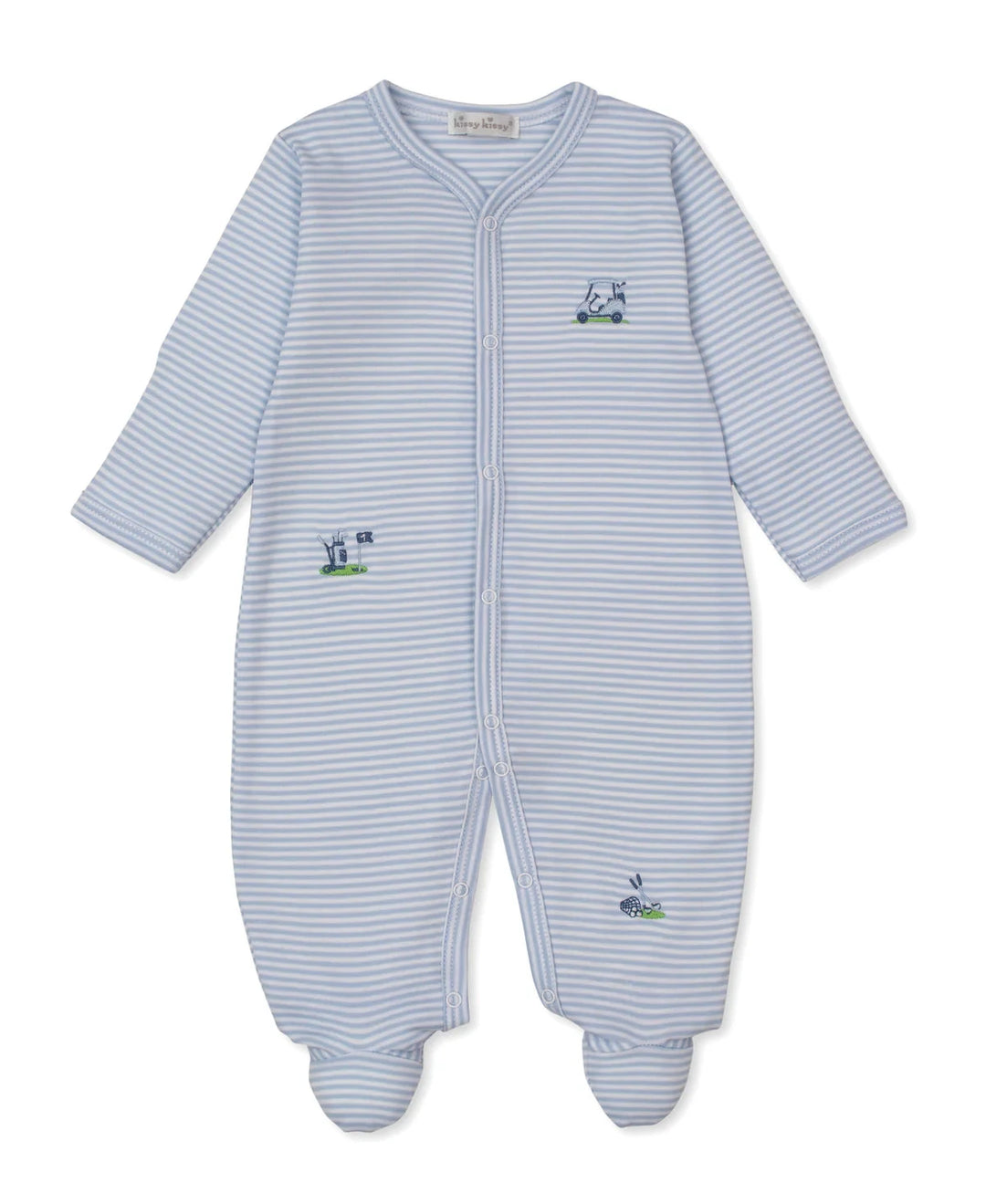 Golf Championship Blue Stripe Footie Boy Footie Kissy Kissy 