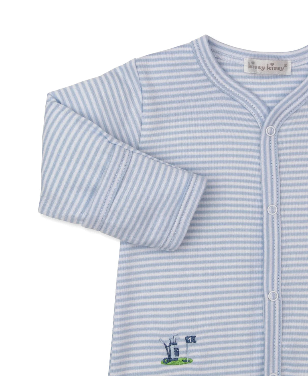 Golf Championship Blue Stripe Footie Boy Footie Kissy Kissy 