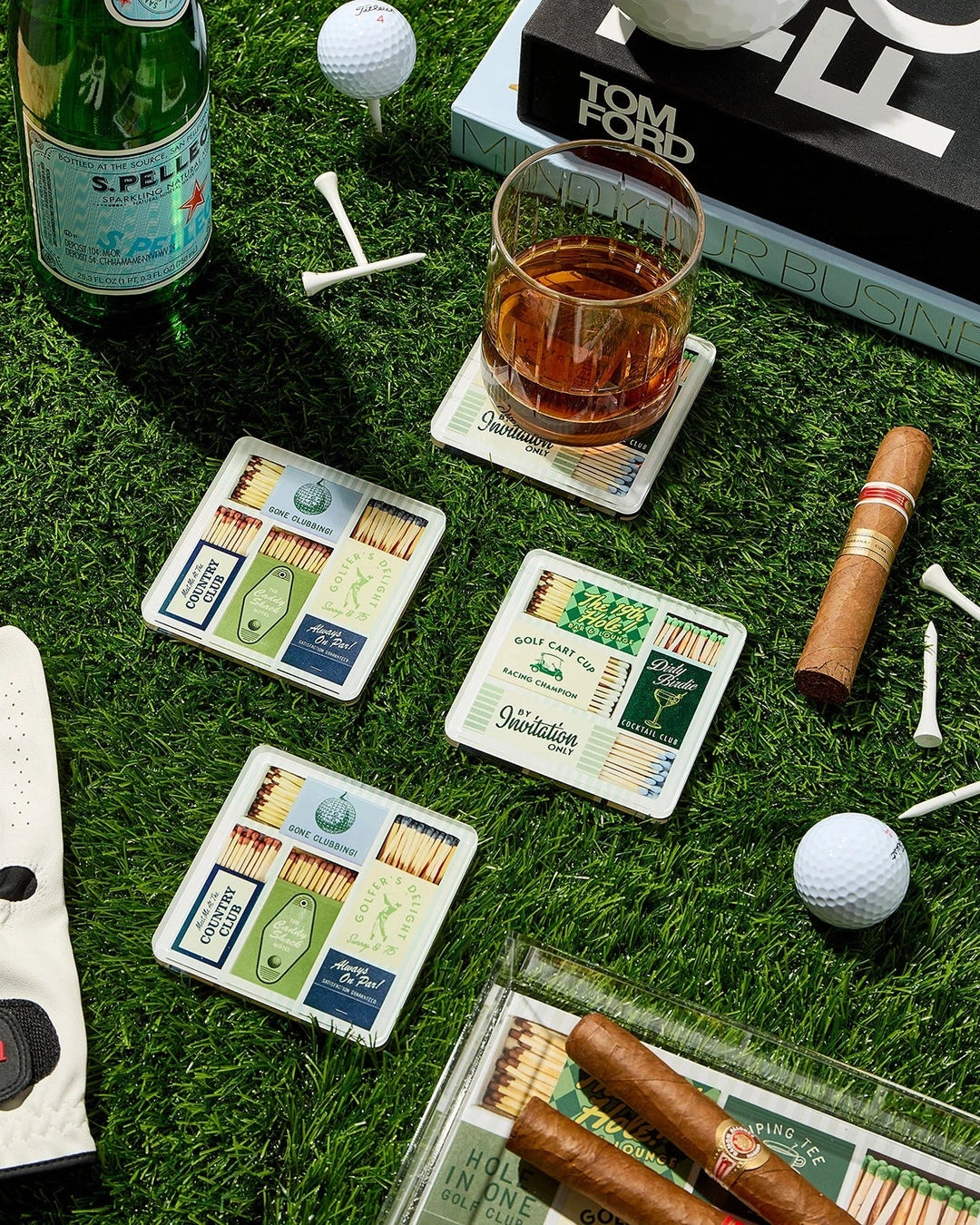 Golf Matchbook Coasters Coasters Tart By Taylor 