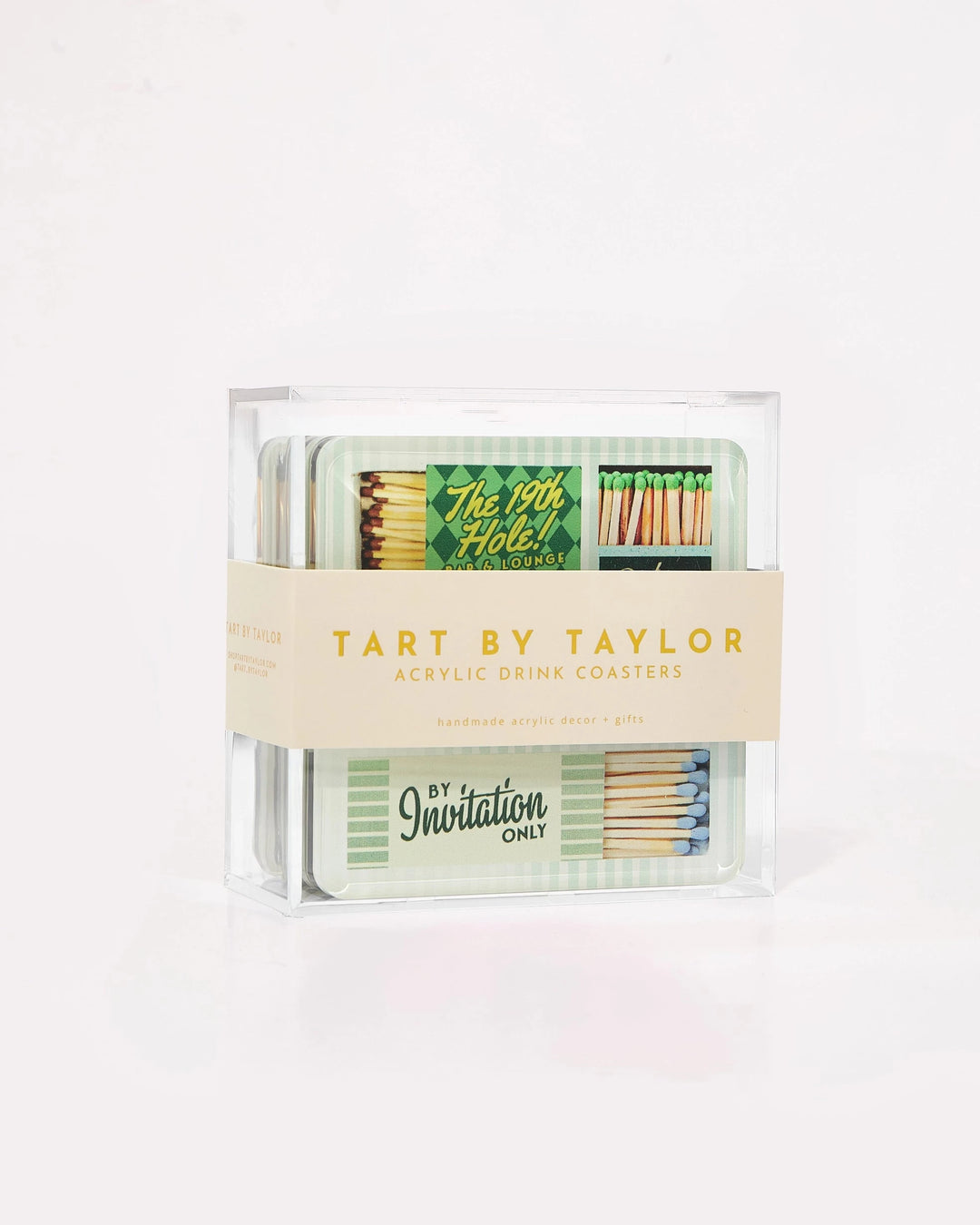 Golf Matchbook Coasters Coasters Tart By Taylor 