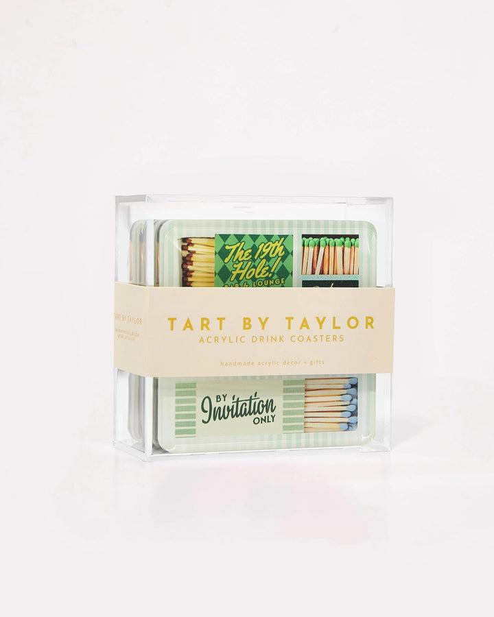 Golf Matchbook Coasters Coasters Tart By Taylor 
