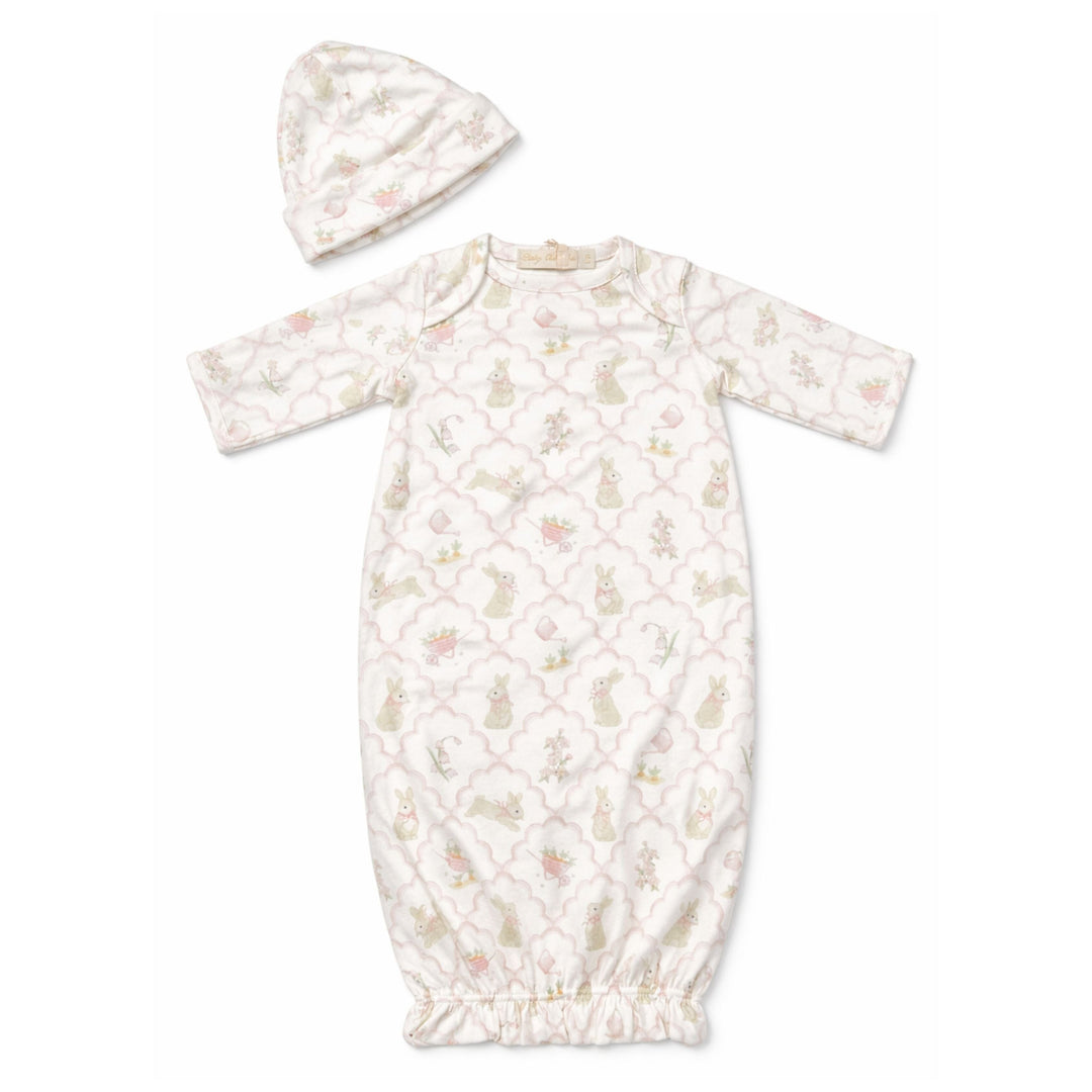 Gown and Hat Set - Mosaic of Tails Girl Converter Gown Baby Club Chic 