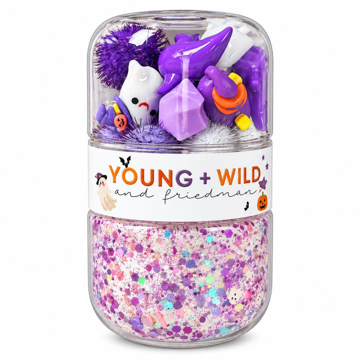 Grab & Go Dough Jar - Ghost Toy Craft Kits Young Wild and Freidman 
