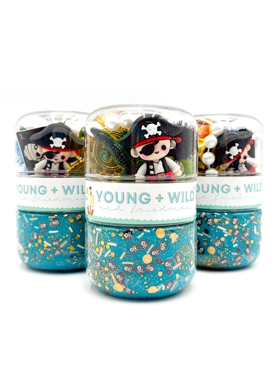 Grab & Go Dough Jar - Pirate Toy Craft Kits Young Wild and Freidman 