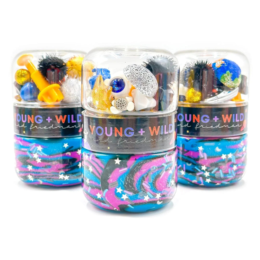 Grab & Go Dough Jar - Space Toy Craft Kits Young Wild and Freidman 