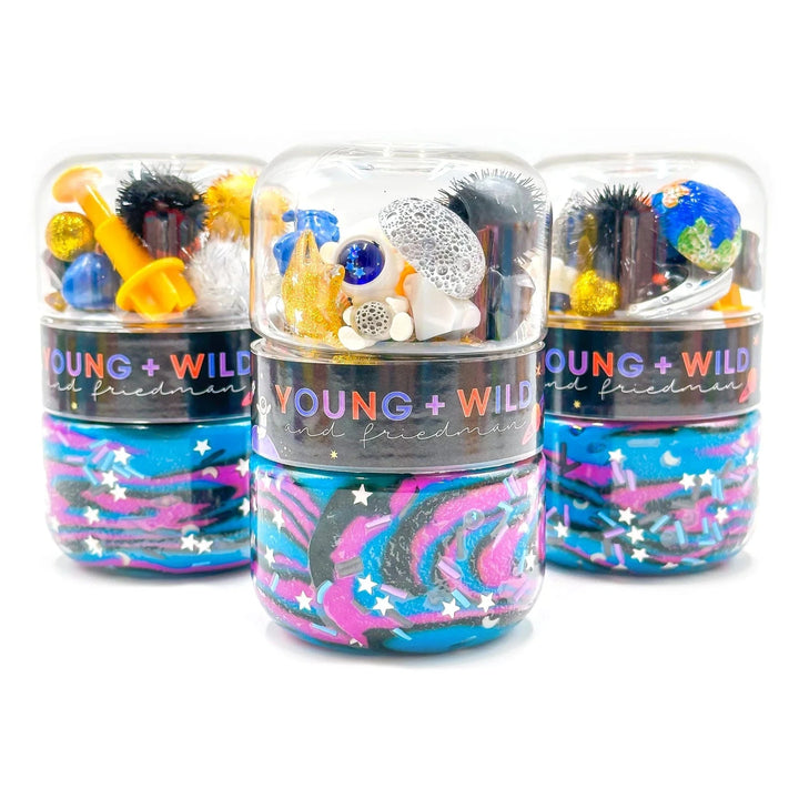 Grab & Go Dough Jar - Space Toy Craft Kits Young Wild and Freidman 