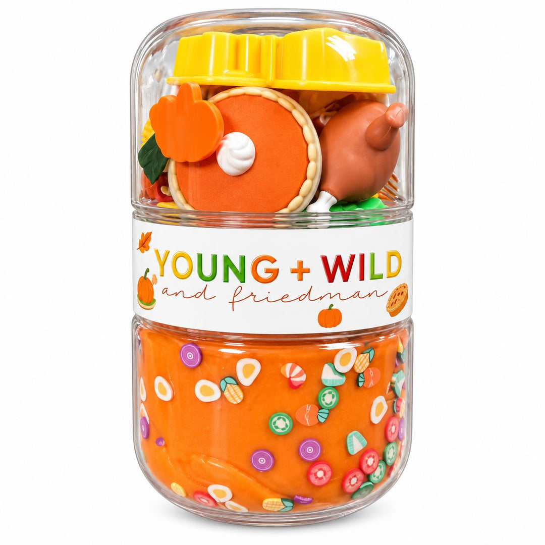 Grab & Go Dough Jar - Thanksgiving Toy Craft Kits Young Wild and Freidman 