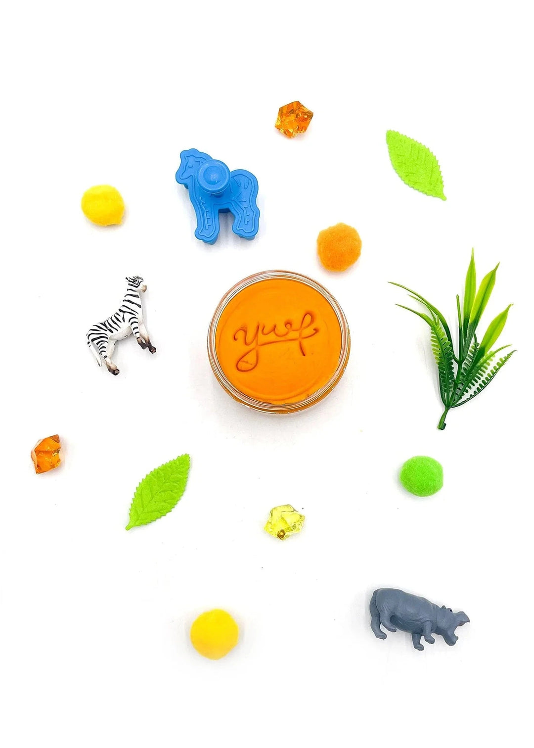 Grab & Go Dough Jar - Zoo Toy Craft Kits Young Wild and Freidman 