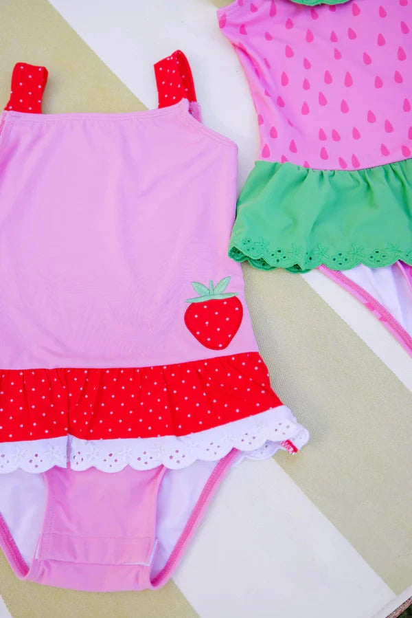 Grace Bay Bathing Suit - Strawberry Girl Bathing Suit Beaufort Bonnet 