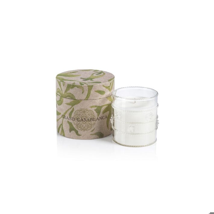 Grand Casablanca Scented Candle 6.5 oz - Water Lotus Candle Zodax 